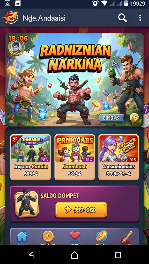 a7777 - Screenshot memperlihatkan fitur interaksi sosial dalam game.