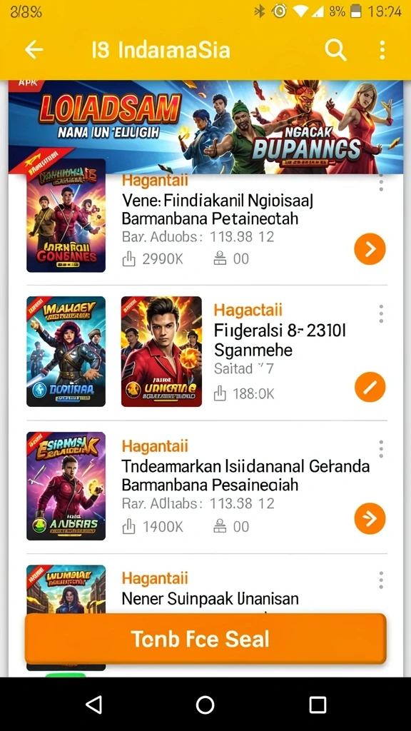 mpoid - Karakter heroik yang siap untuk bertempur.